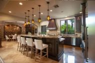 Hicks also has a posh dining room and kitchen